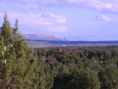 View to the south from the Hanson's patio